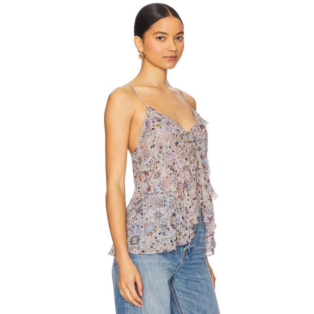 Isabel Marant Briara Tank Top in Ecru Floral FR 40 US 8 - Picture 2 of 3